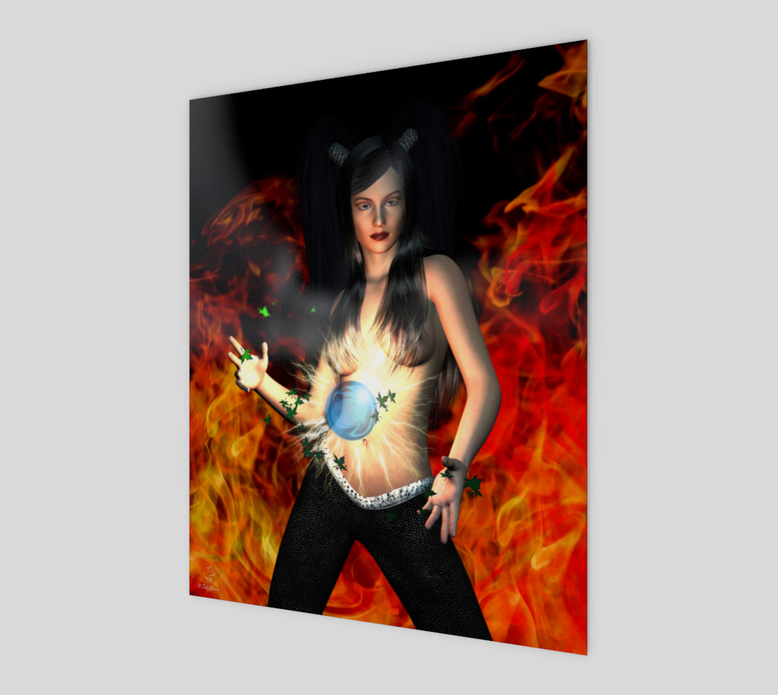 Elemental Magick fantasy pinup by Tabz Jones preview #1