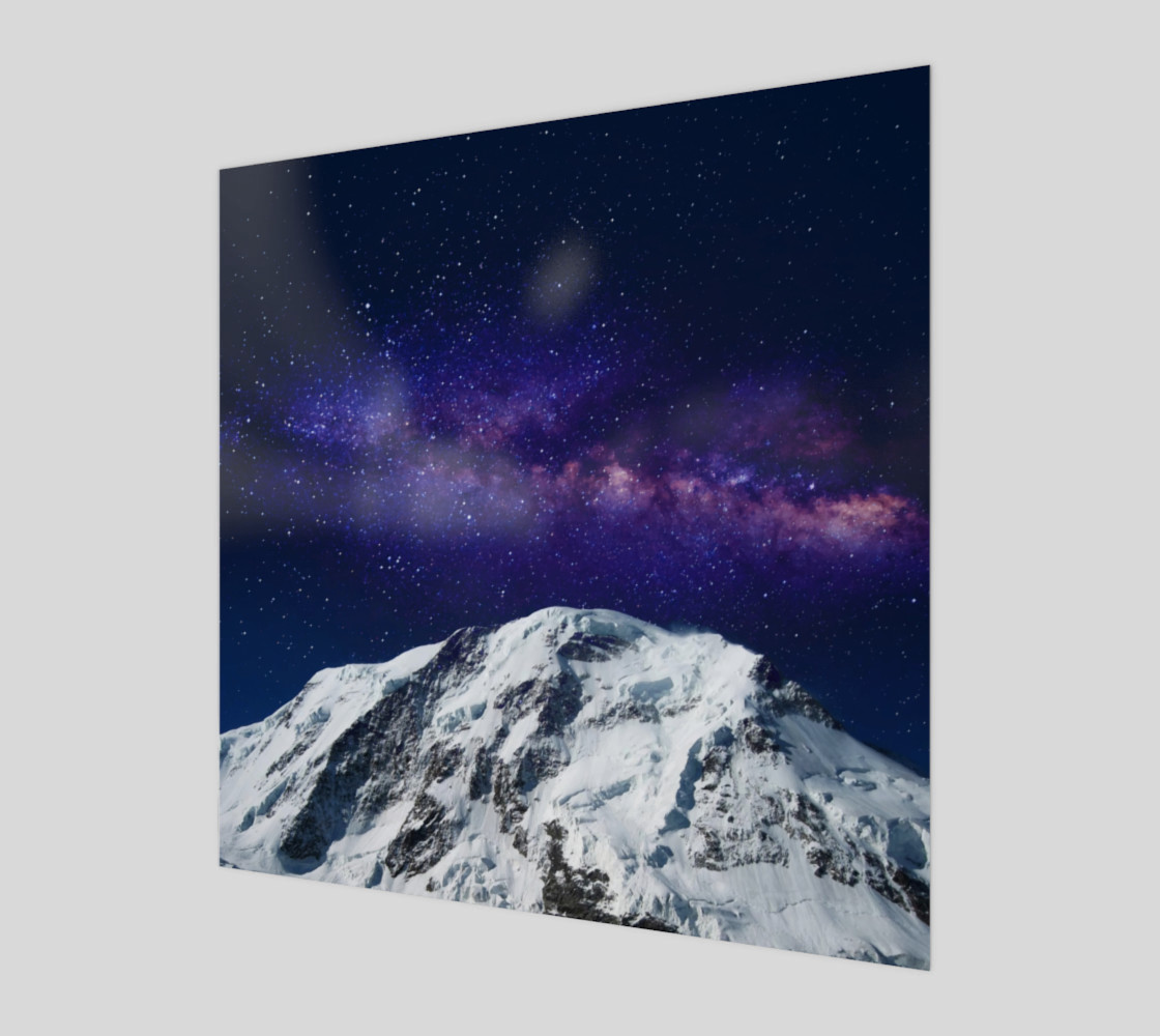 Snow + Galaxy Art Print preview #1