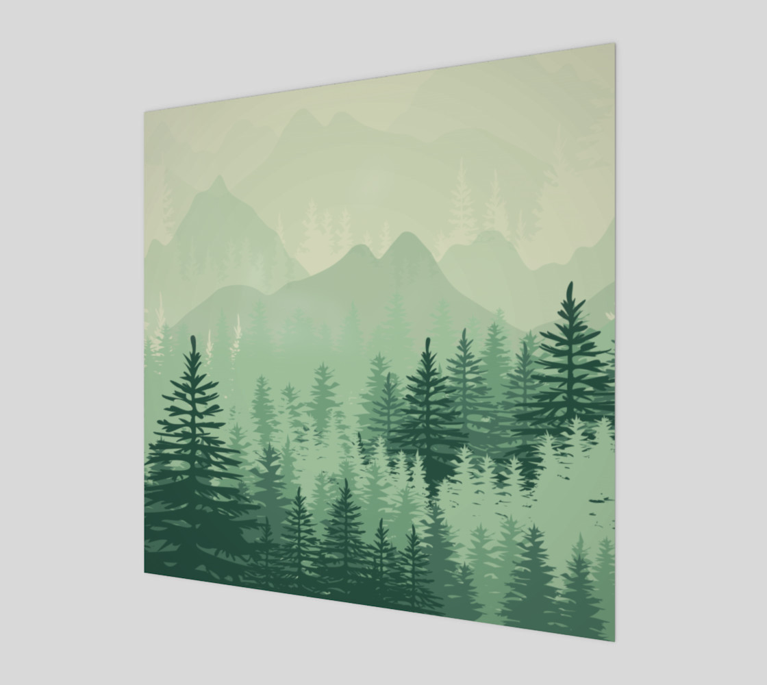 Forest Pine Art Print preview #1