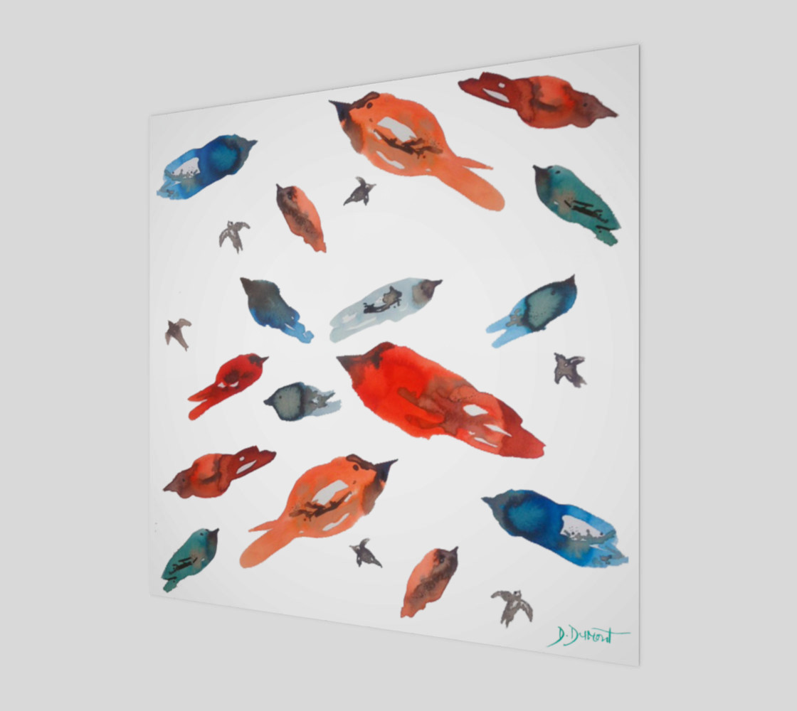 Wall art Little Fish Birds preview #1