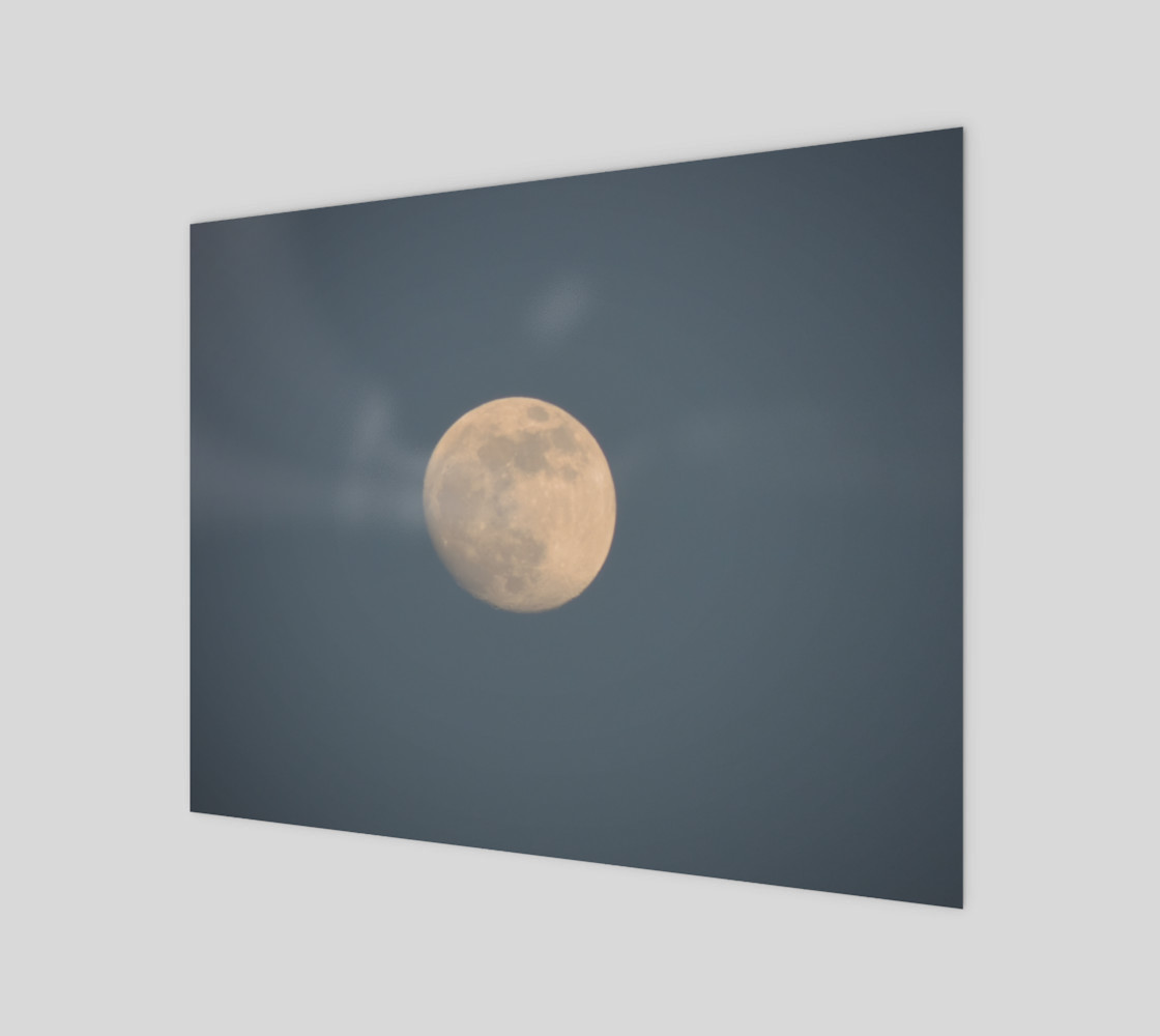 Moon and blue sky Art Print preview #1