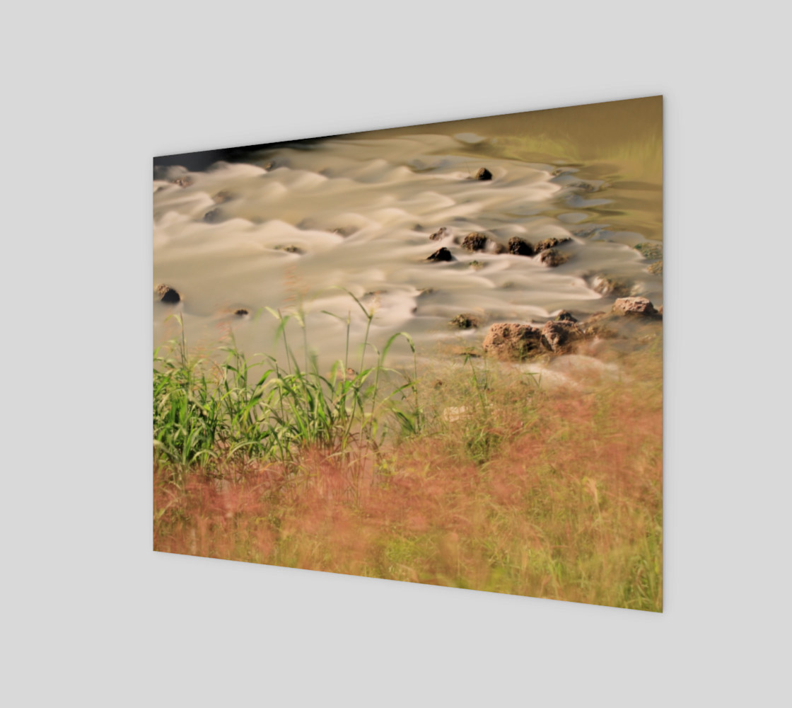 Dancing Autumn Grass By The Silky River Bank preview #1