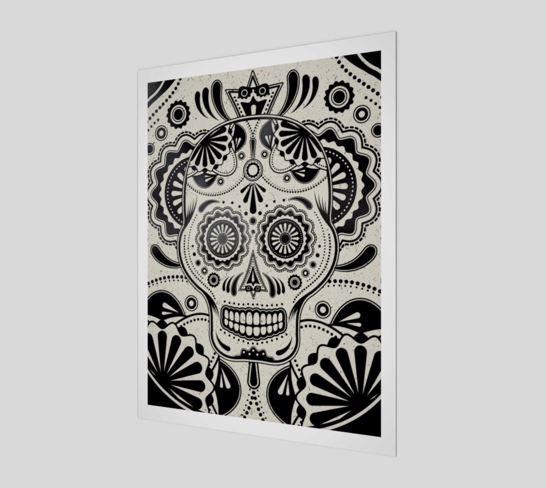 Sugar Skull Aztec Art preview #1