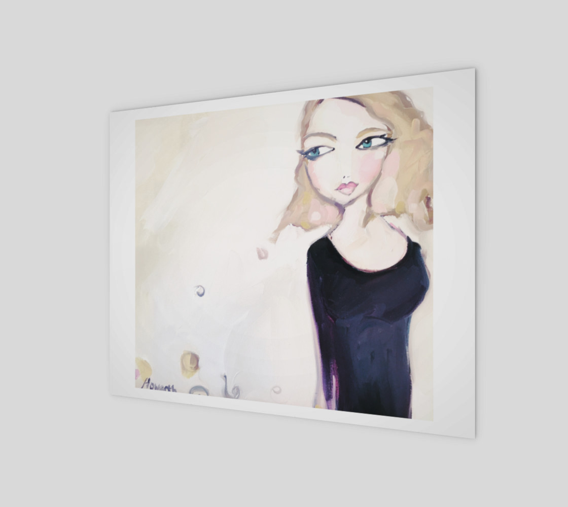 Print black dress preview #1