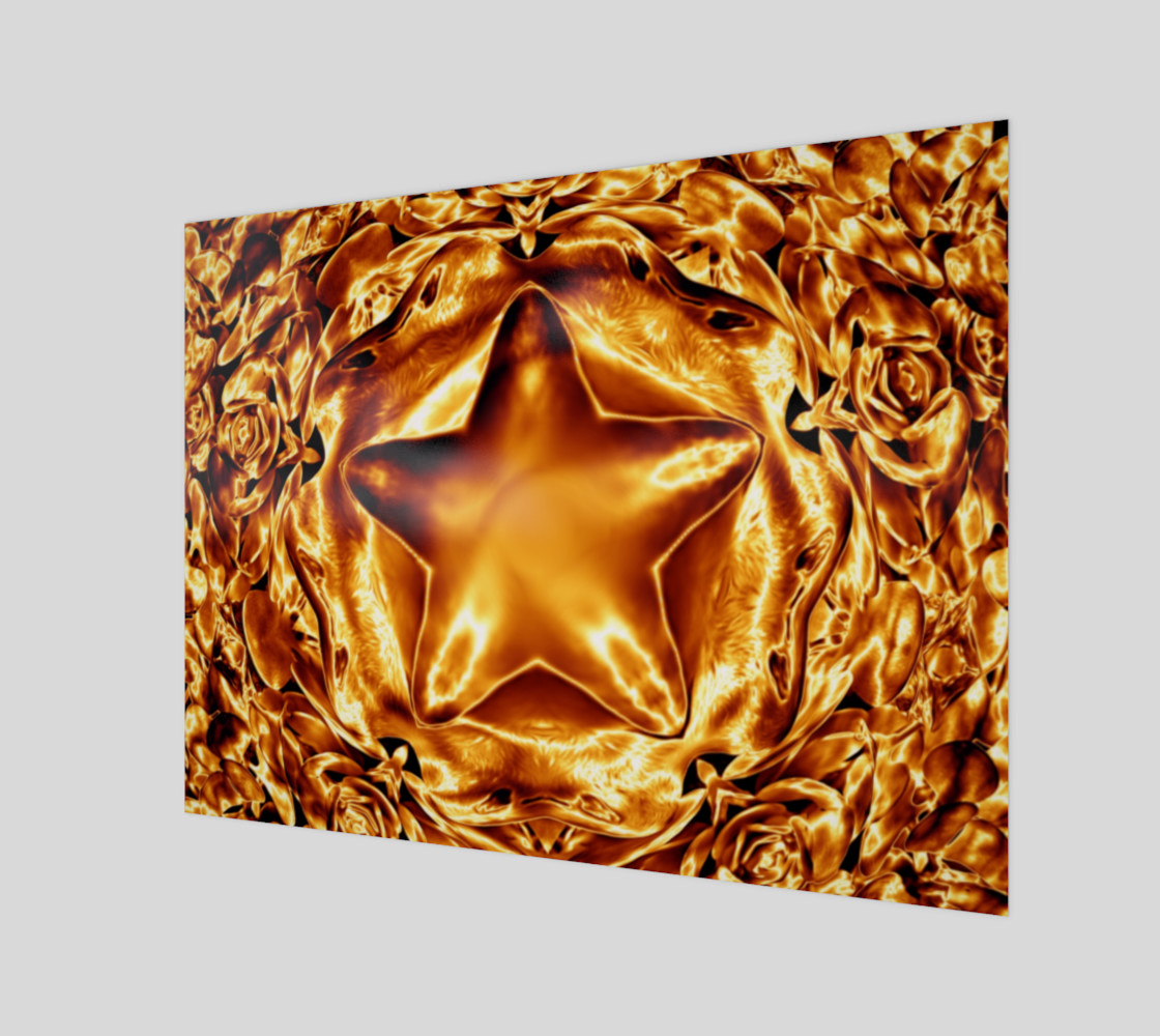 Elegant Shiny Copper Gold Star preview #1