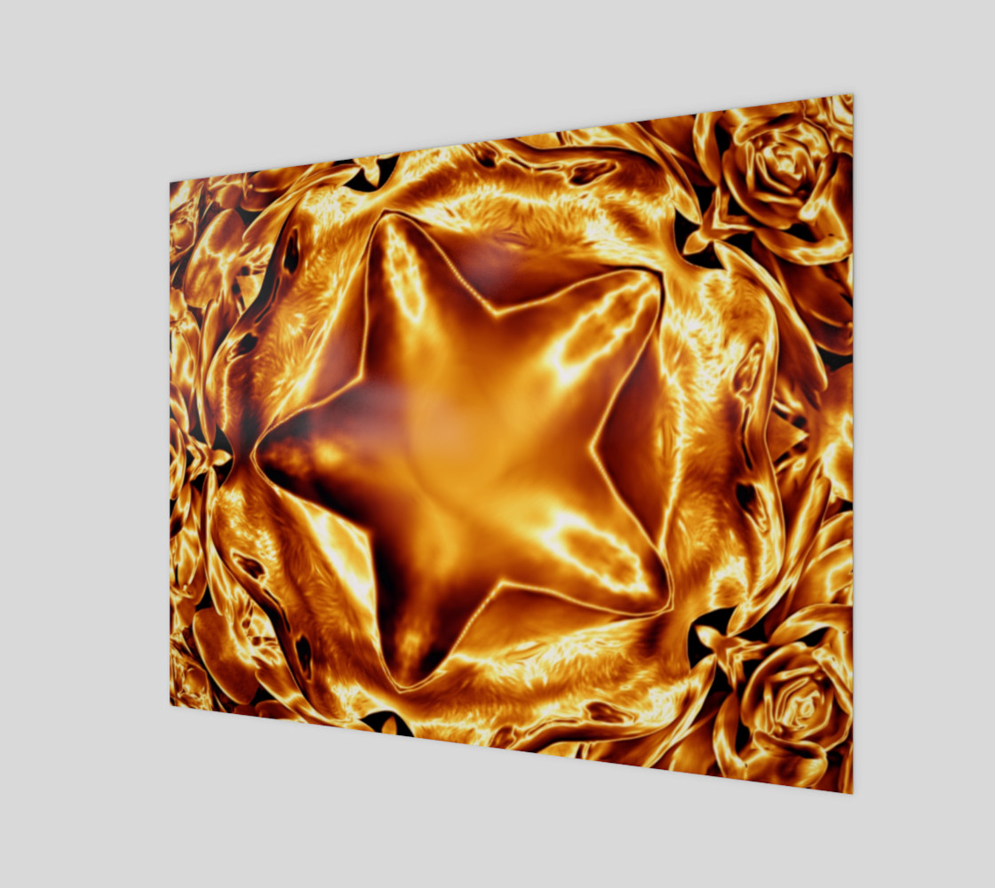 Elegant Shiny Copper Gold Star preview #1