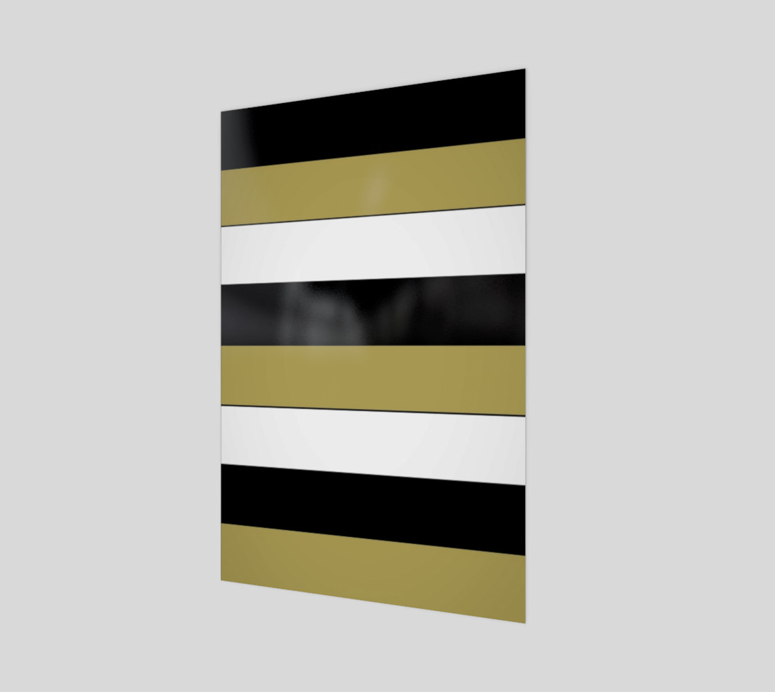Elegant Black White Brown Gold Stripes Pattern preview #1