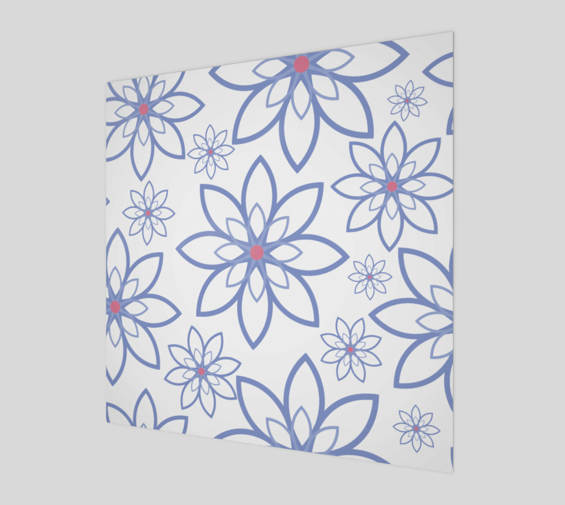 Abstract flowers pattern preview #1