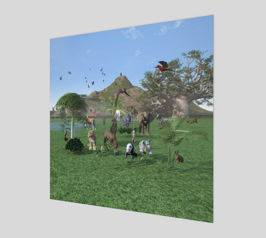 An exotic wild animal scene preview #1