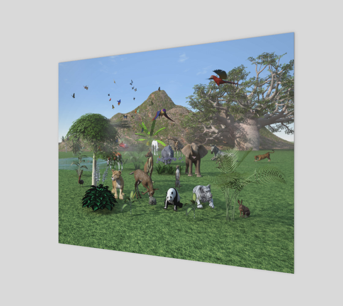 An exotic wild animal scene preview #1
