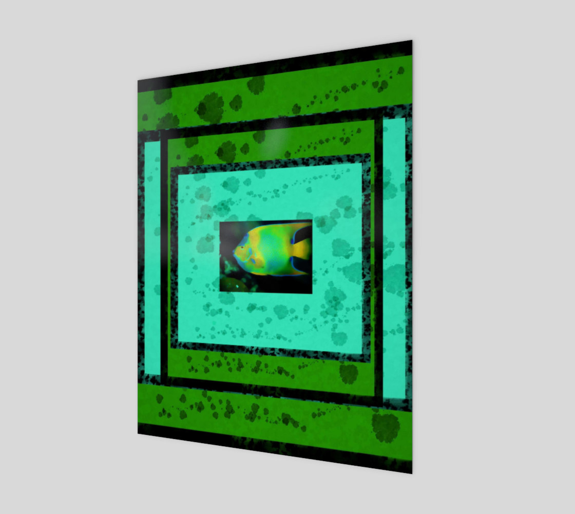 Tropical Fish on Turquoise & Green preview #1