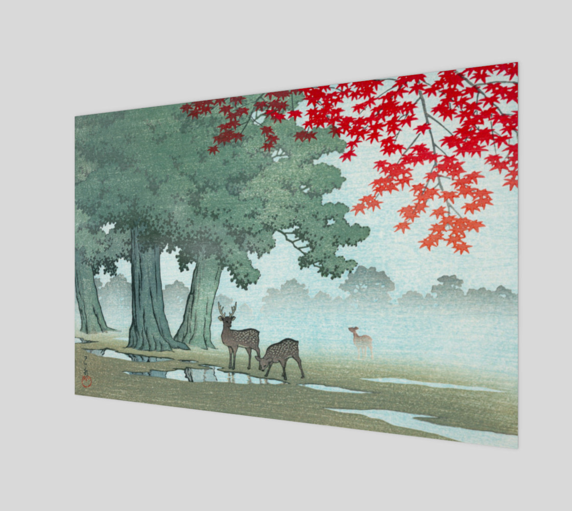 Japanese Print - Kawase Bamboo - Nara Park (1953) preview #1