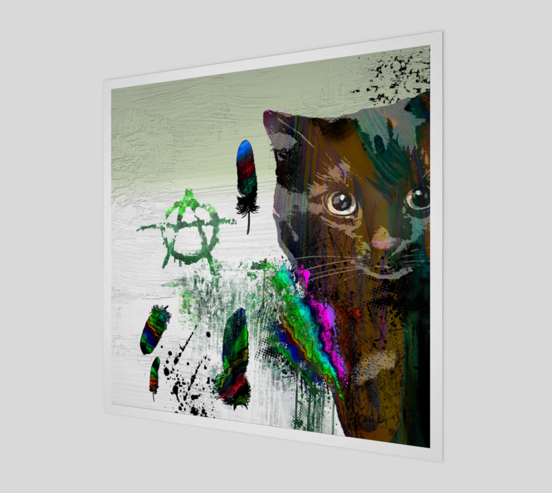 Aperçu 3D de Cat №2 Wall Art Print
