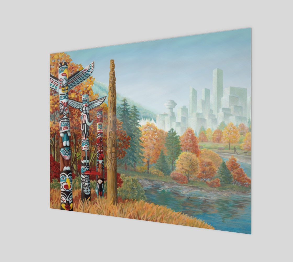 Vancouver Canada Landscape Painting - Two Worlds Collide preview #1