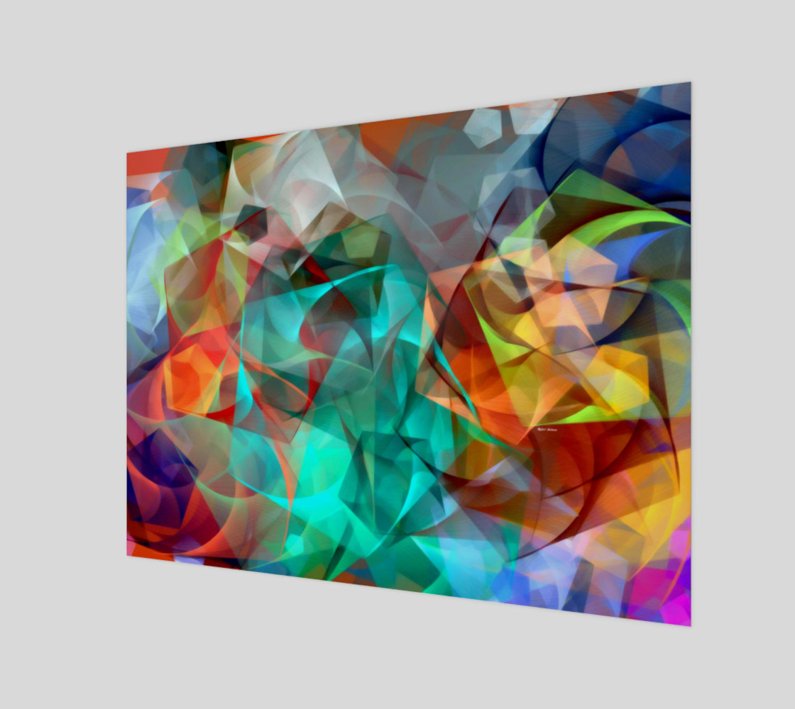 Abstract 3540 Wood Print 3D preview