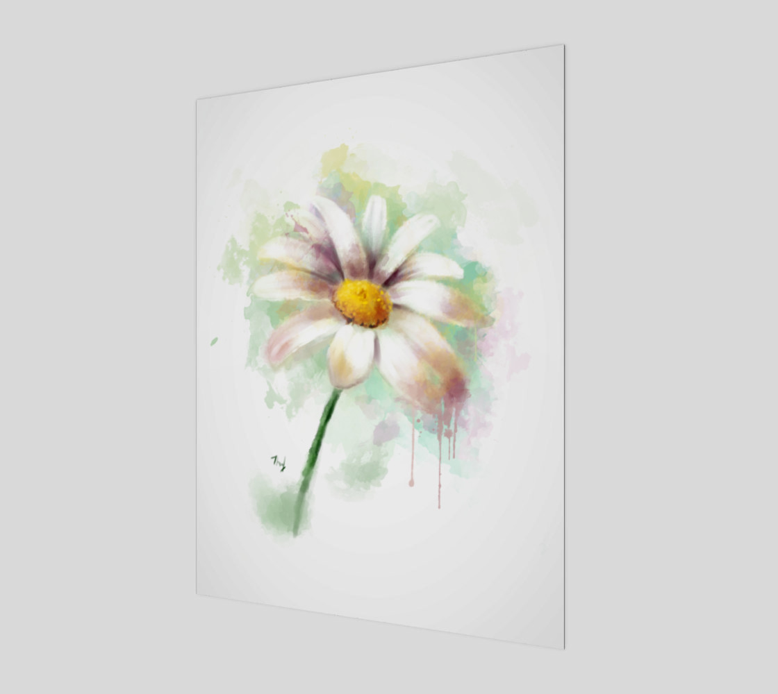Watercolor daisy preview #1