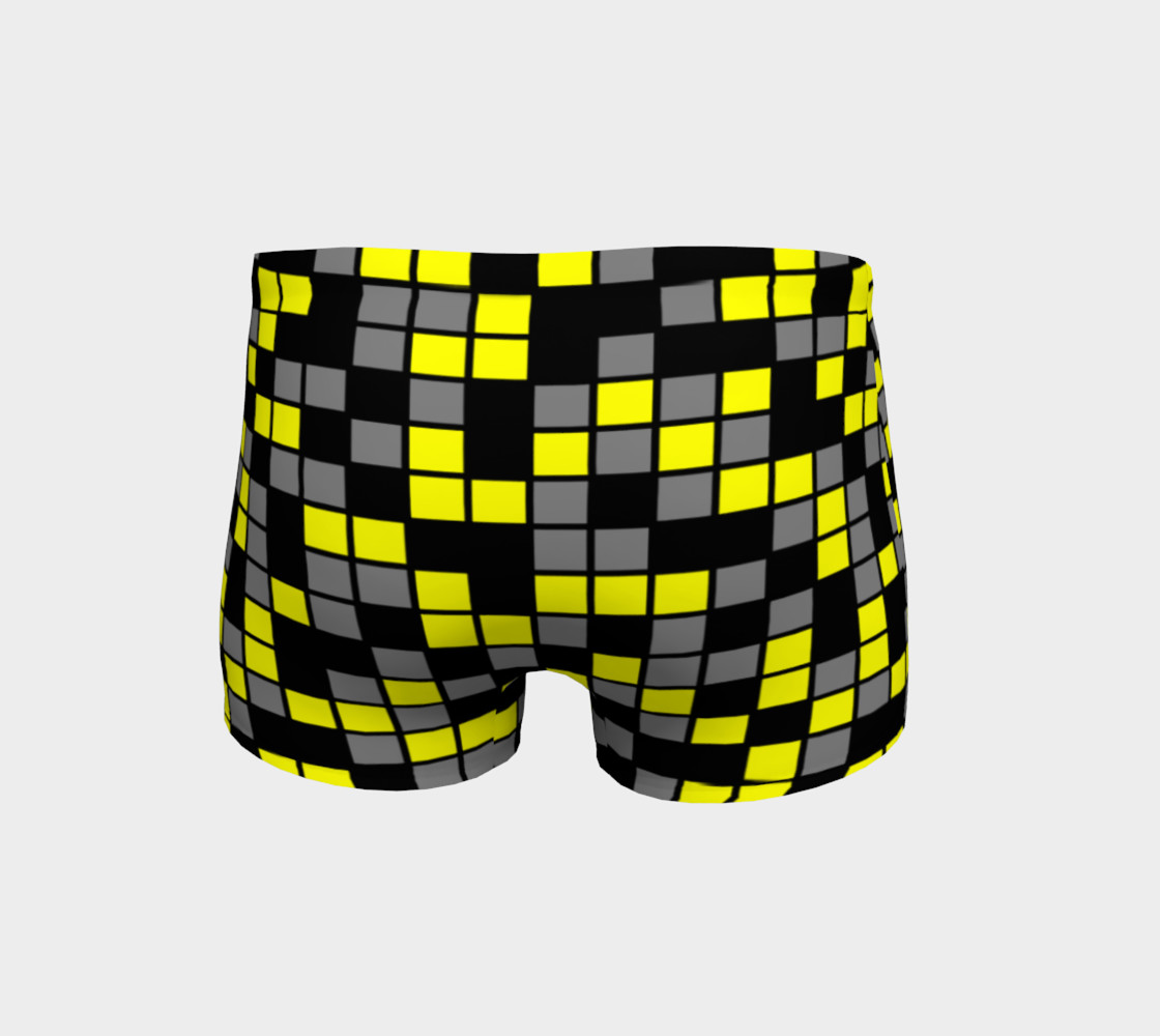 Aperçu de Yellow, Black, and Medium Grey Random Mosaic Squares #4
