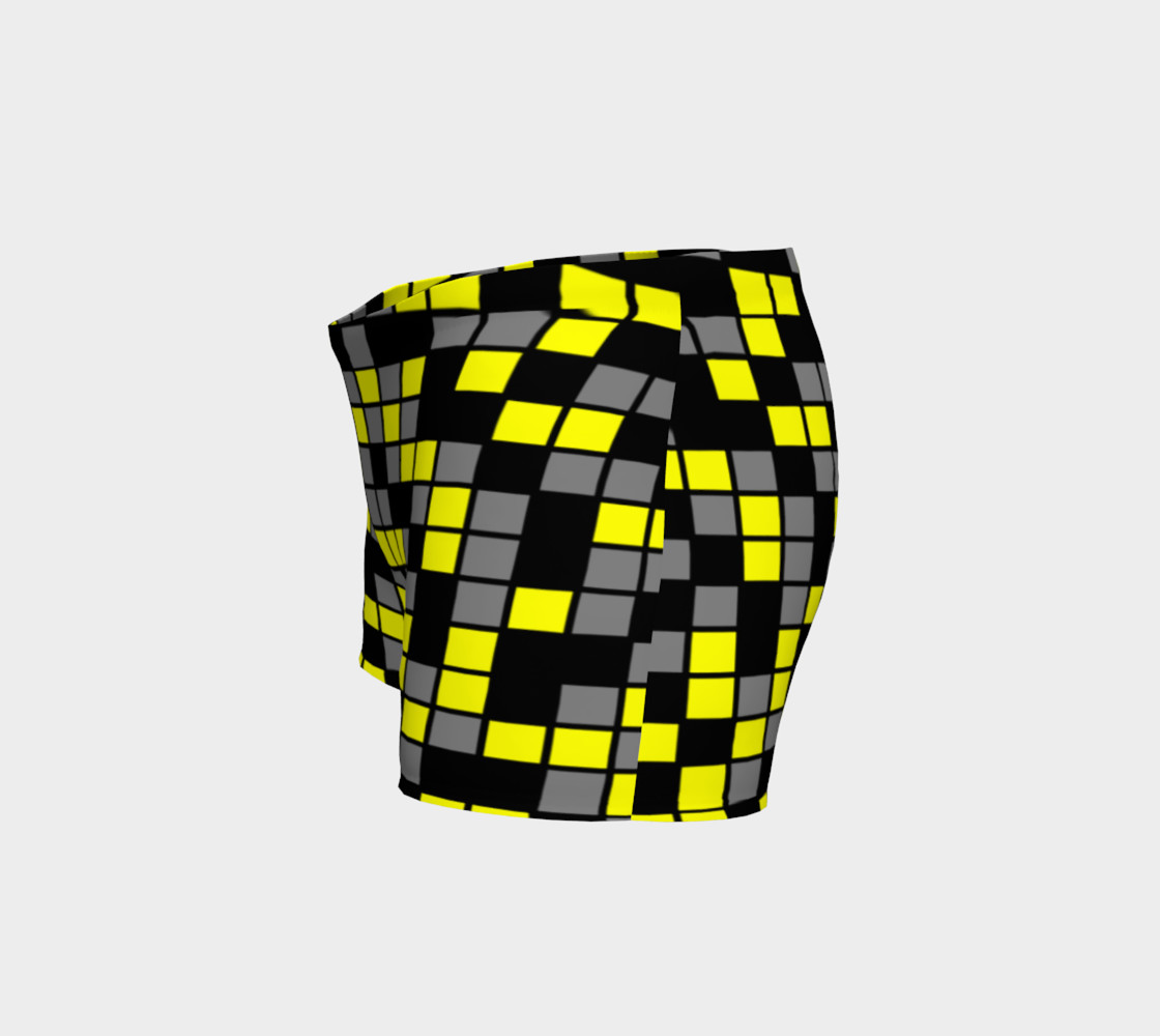 Aperçu de Yellow, Black, and Medium Grey Random Mosaic Squares #2