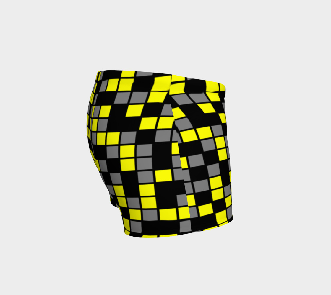 Aperçu de Yellow, Black, and Medium Grey Random Mosaic Squares #3