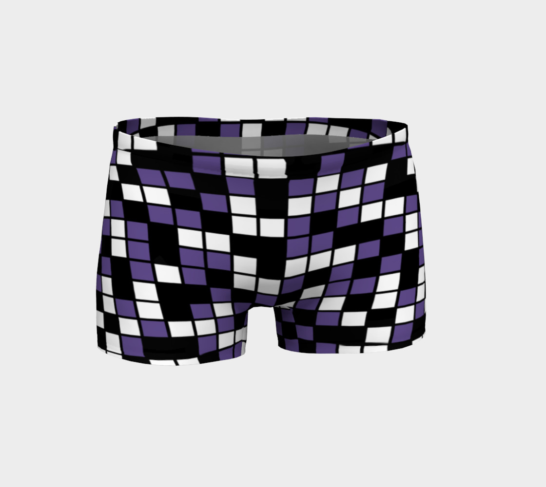Aperçu de Ultra Violet Purple, Black, and White Random Mosaic Squares #1