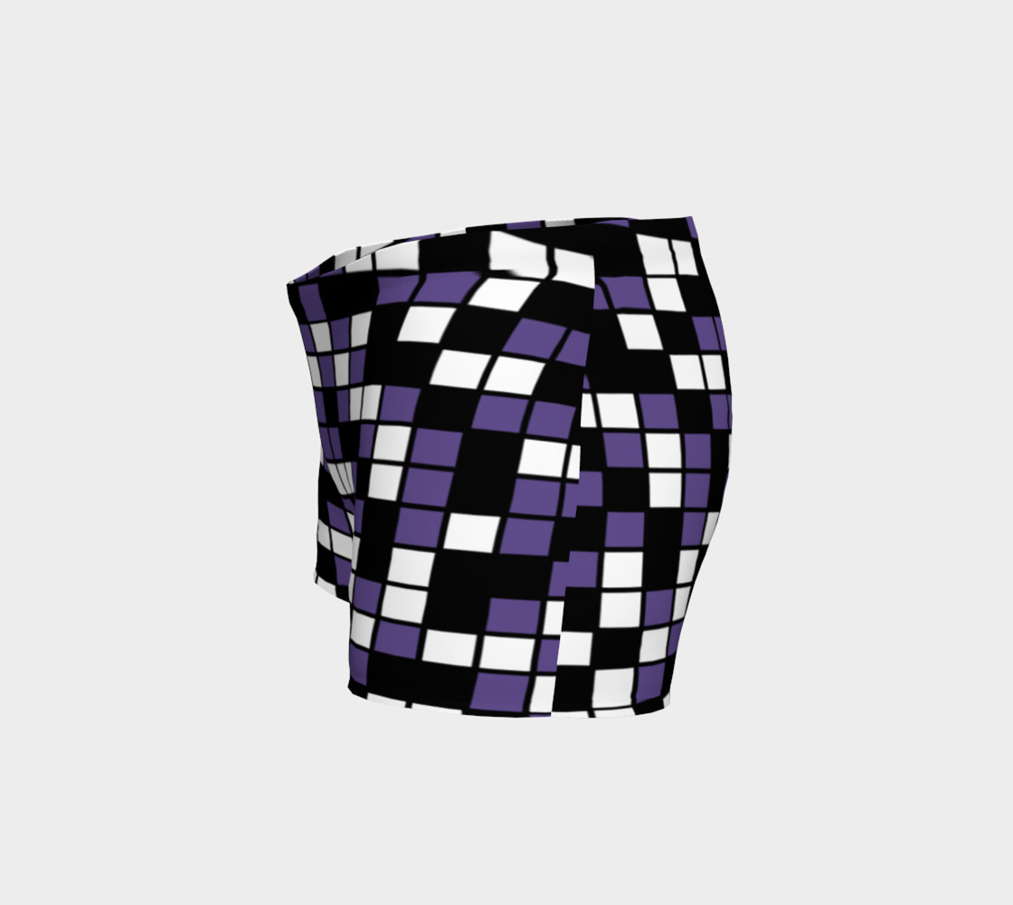 Aperçu de Ultra Violet Purple, Black, and White Random Mosaic Squares #2