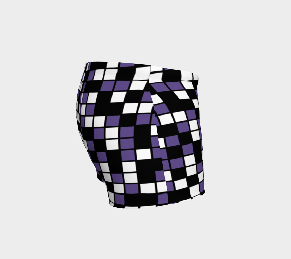 Aperçu de Ultra Violet Purple, Black, and White Random Mosaic Squares #3