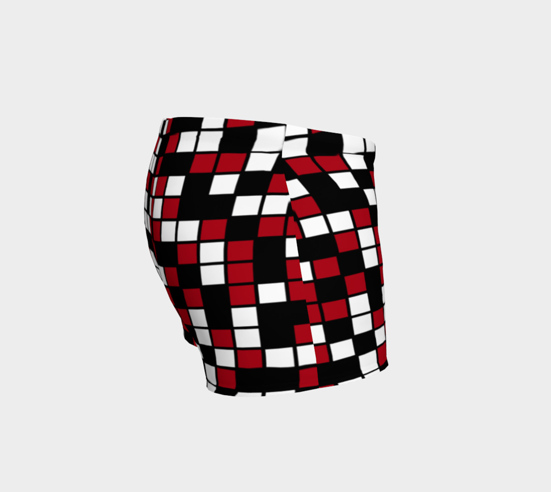 Aperçu de Dark Red, Black, and White Random Mosaic Squares #3