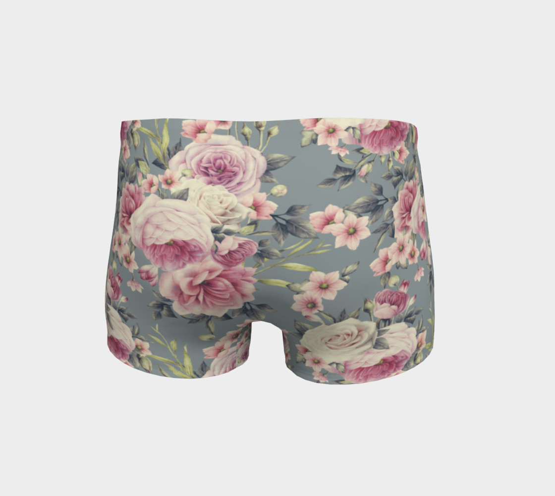 Vintage Pink Rose Shorts preview #4