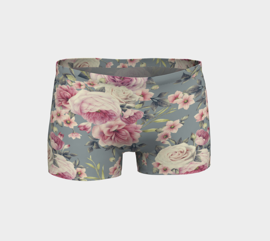Vintage Pink Rose Shorts preview #1