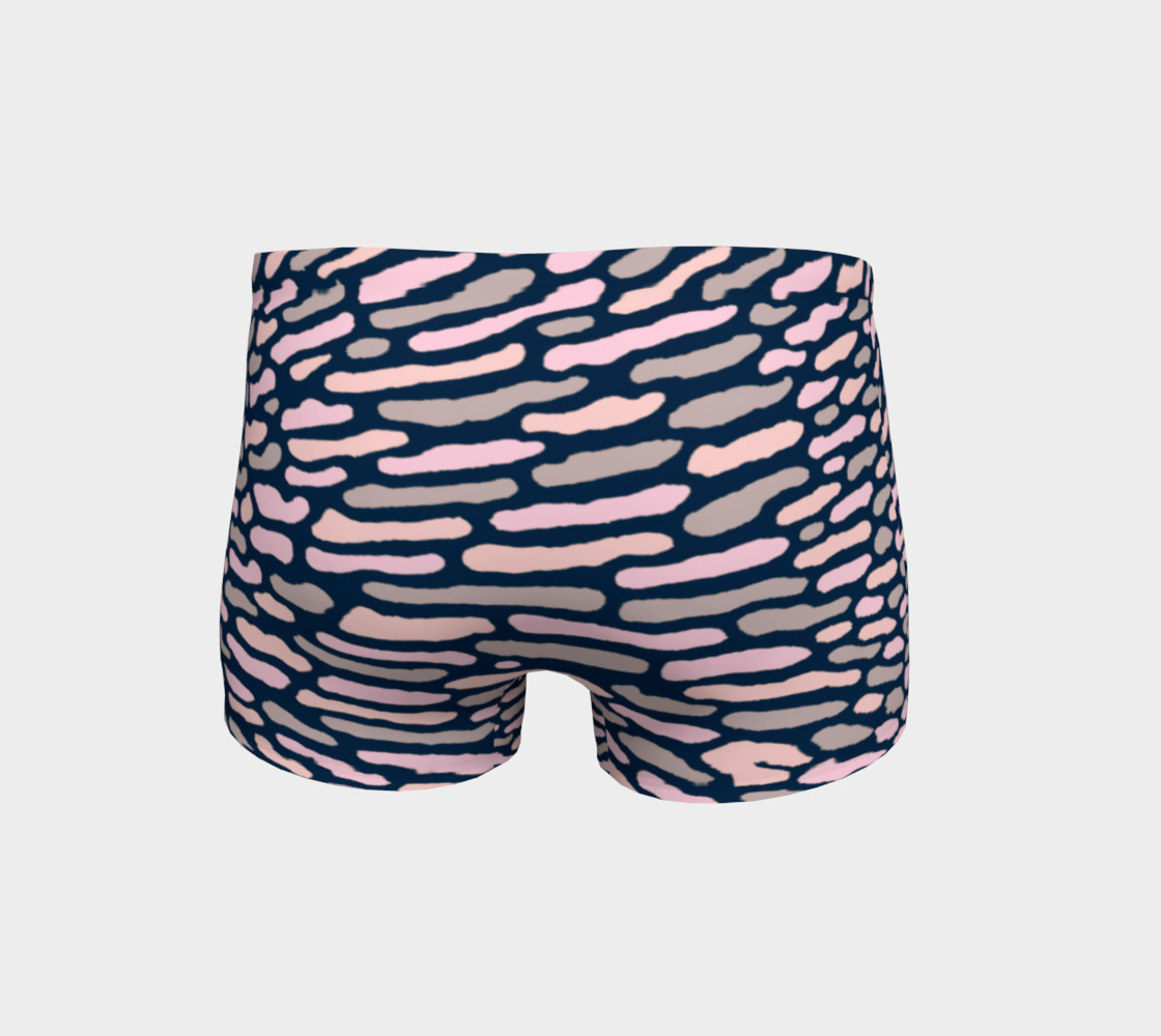 Organic Abstract Navy Blue Shorts preview #4