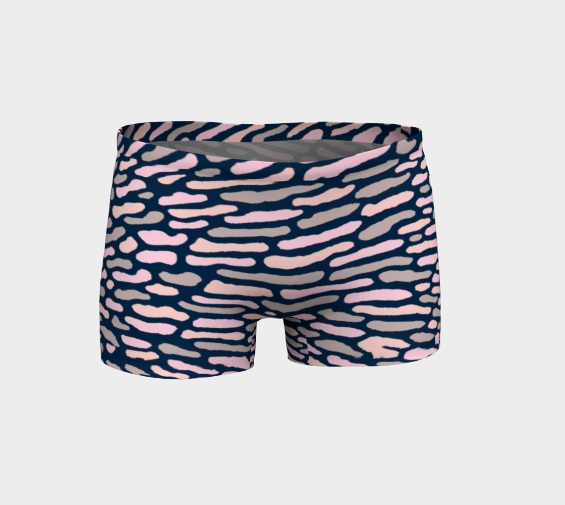 Organic Abstract Navy Blue Shorts preview #1