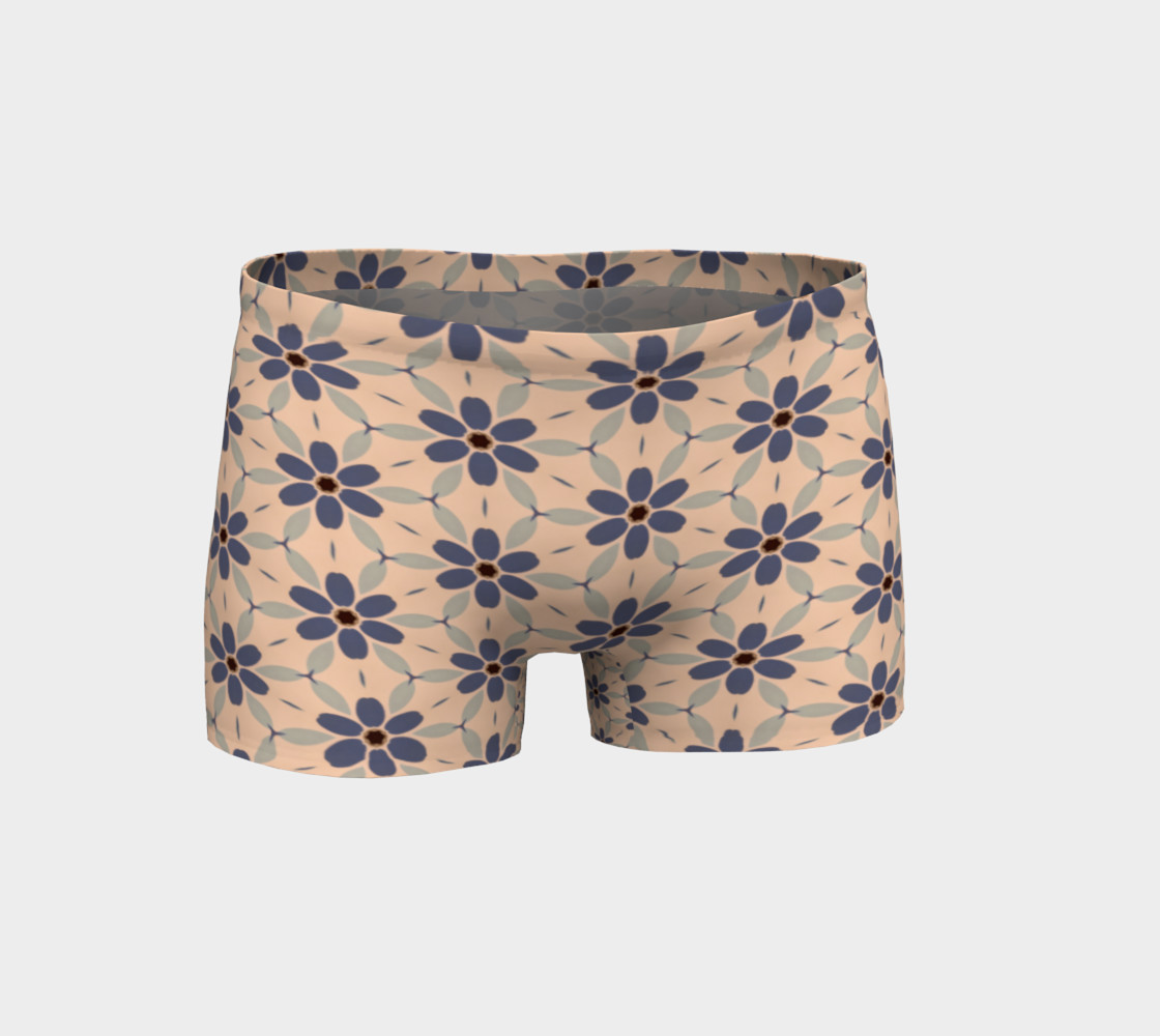 Aperçu de Indigo Daisies Women's Yoga Shorts #1