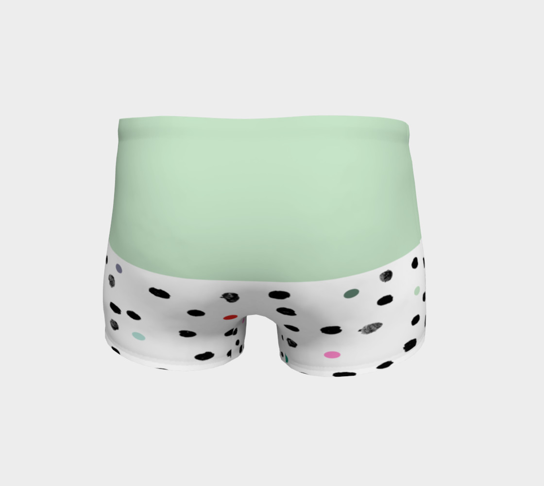 Aperçu de Mint and Polka Dots Yoga Shorts #4