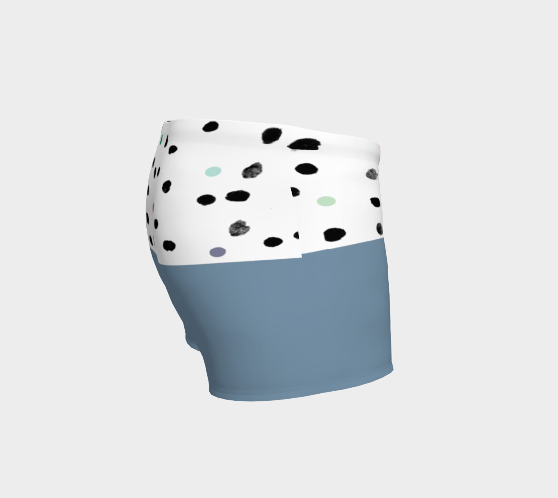 Aperçu de Polka Dots and Blue Yoga Shorts #3