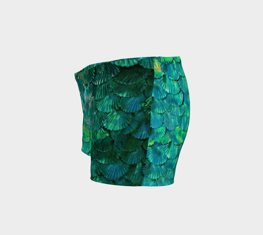 Green Mermaid Scale Shorts preview #2