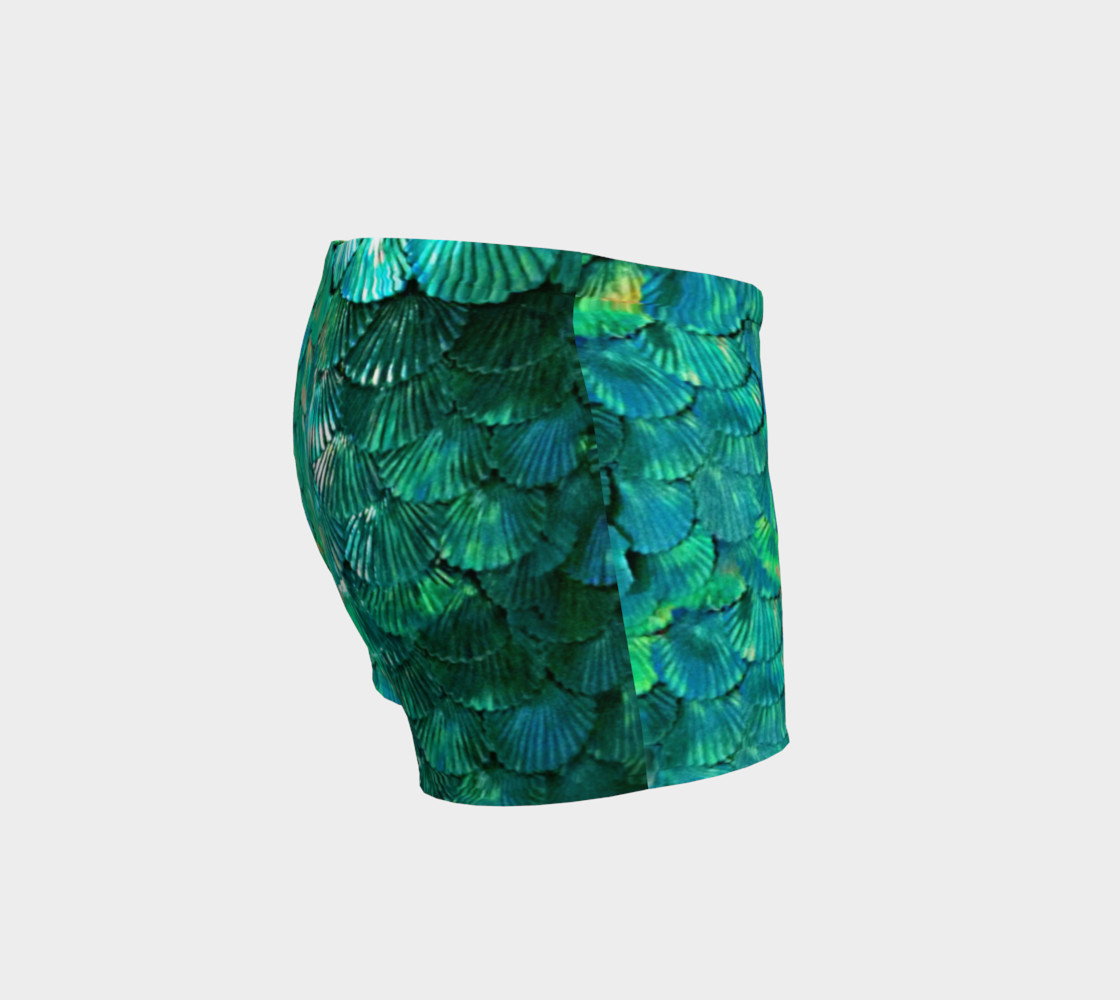 Green Mermaid Scale Shorts preview #3