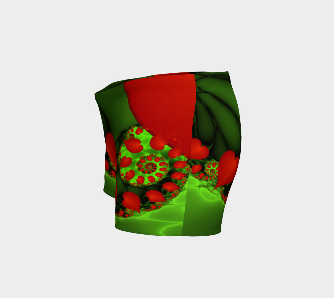 Dancing Red Hearts Modern Abstract Fractal Art preview #2