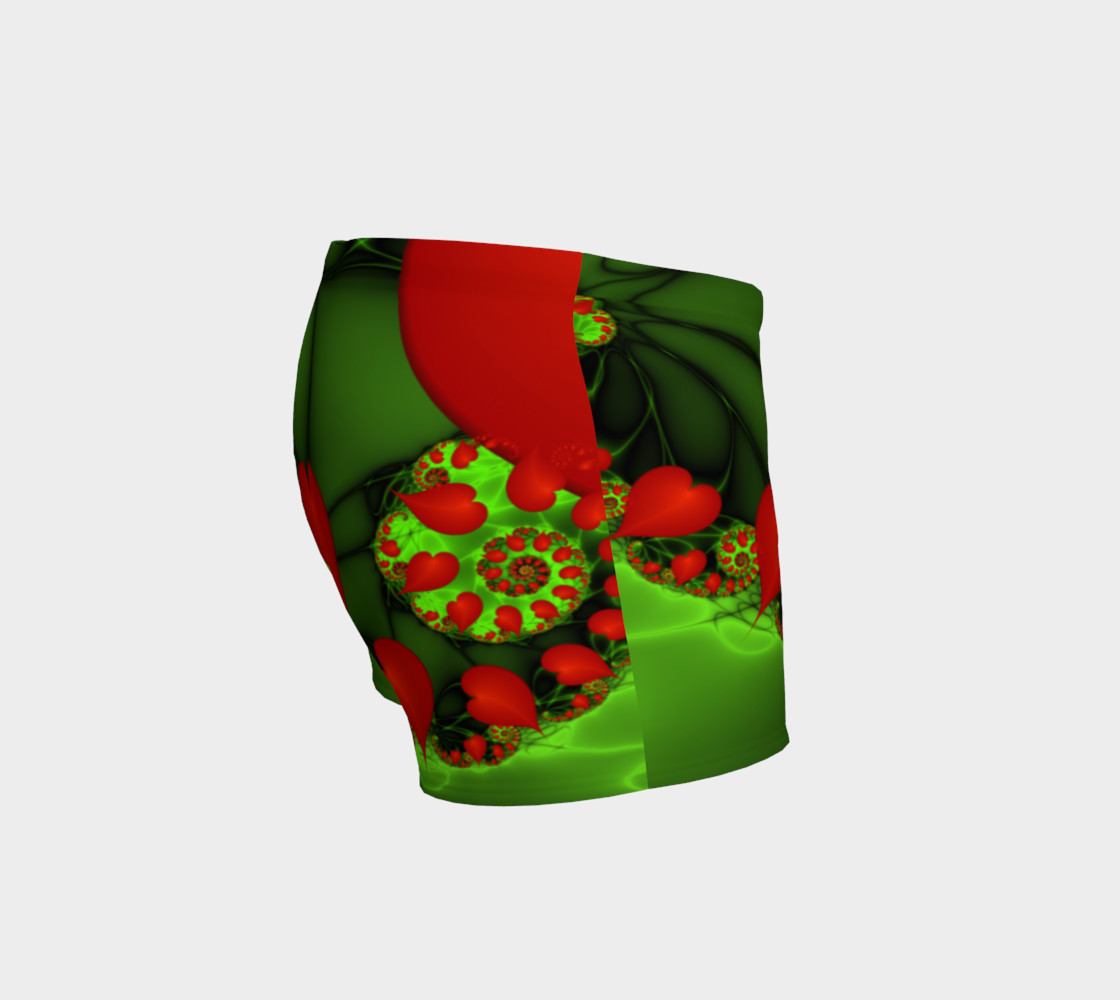 Dancing Red Hearts Modern Abstract Fractal Art preview #3