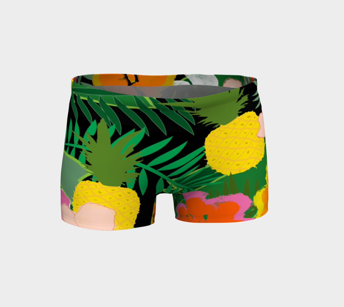 In the Jungle Women's Yoga Shorts 3D preview