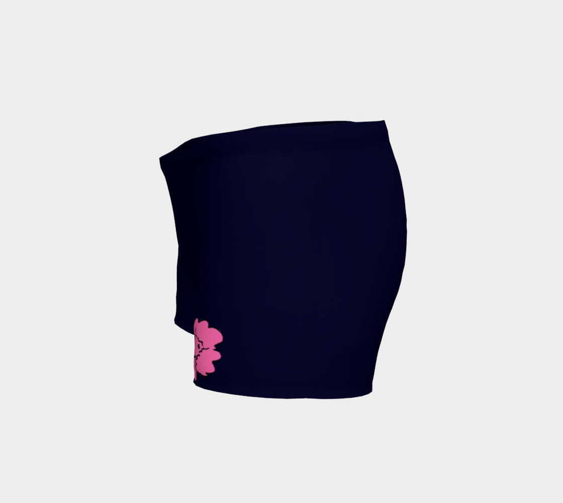 Navy and fushia poodle shorts preview #2