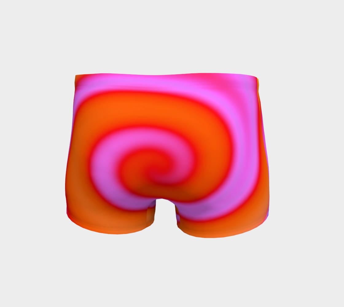 Bright Colorful Orange Pink Swirl Abstract preview #4