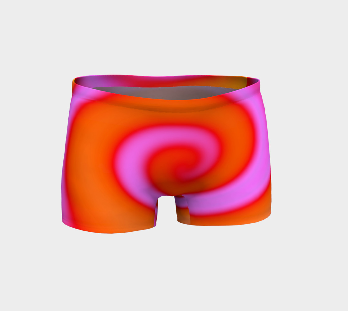 Bright Colorful Orange Pink Swirl Abstract preview #1