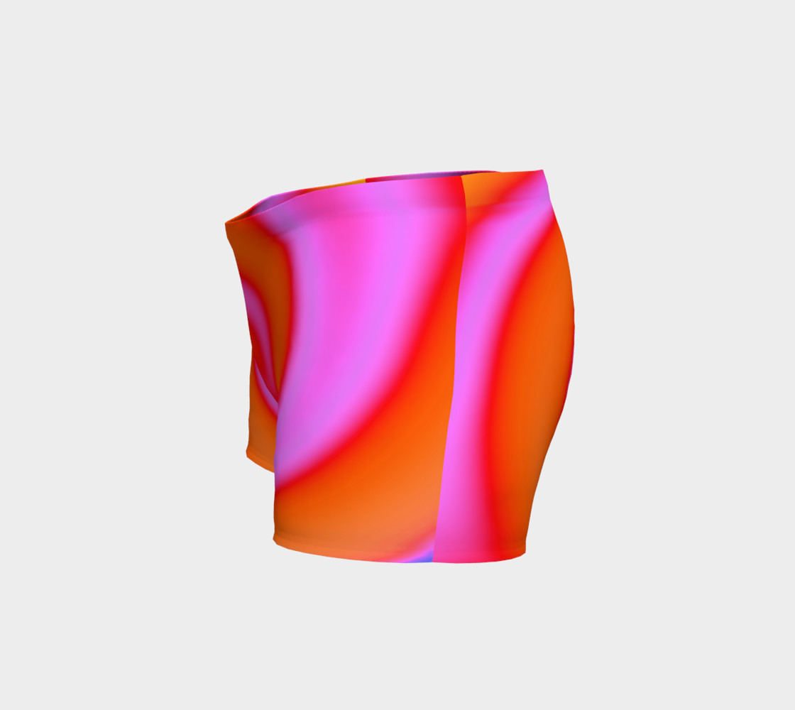 Bright Colorful Orange Pink Swirl Abstract preview #2