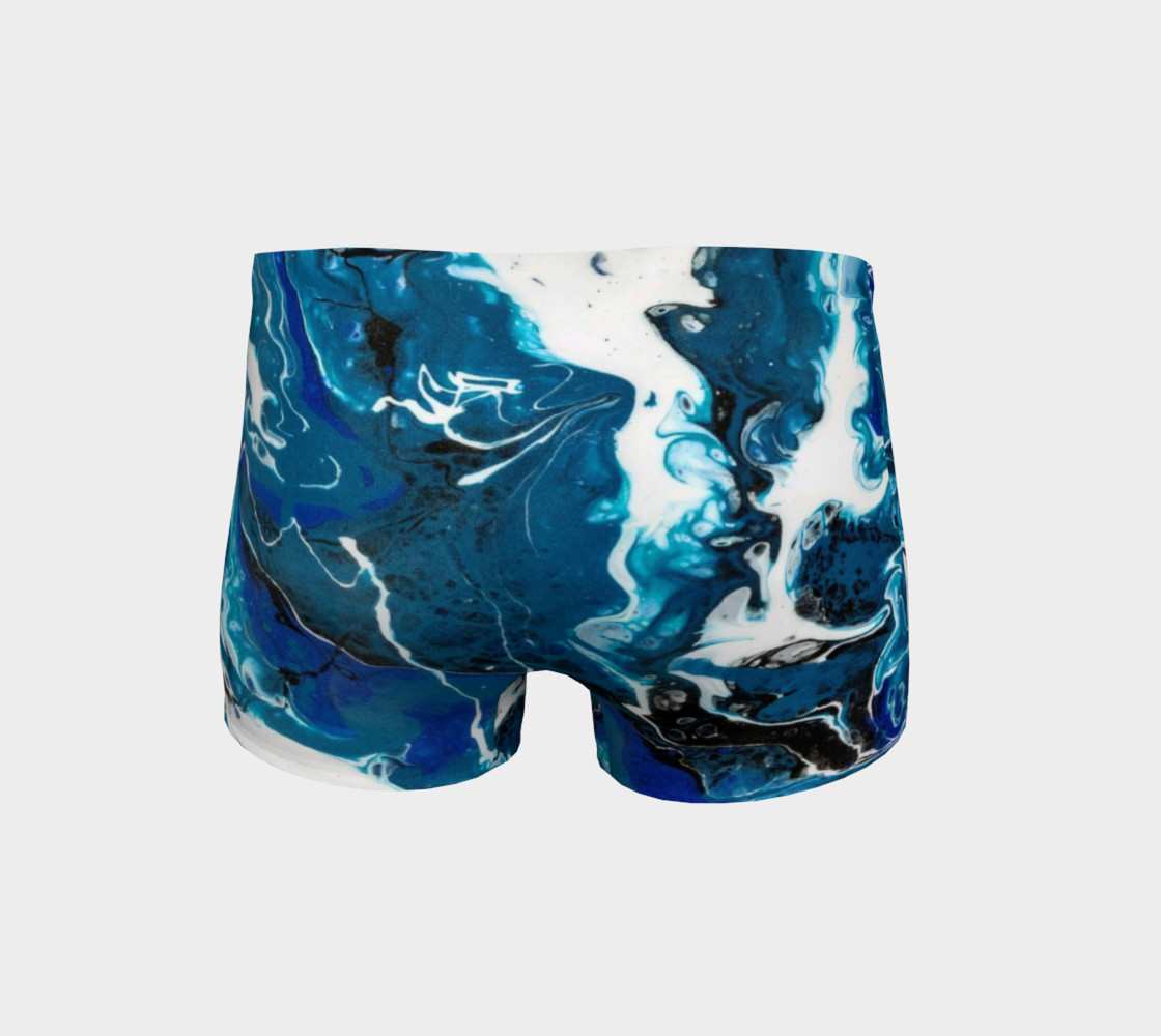 Blue Abstract Shorts preview #4