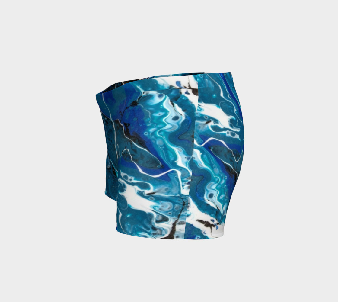 Blue Abstract Shorts preview #2