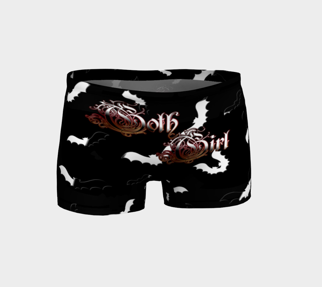 Goth Girl Bat Wing Shorts 3D preview