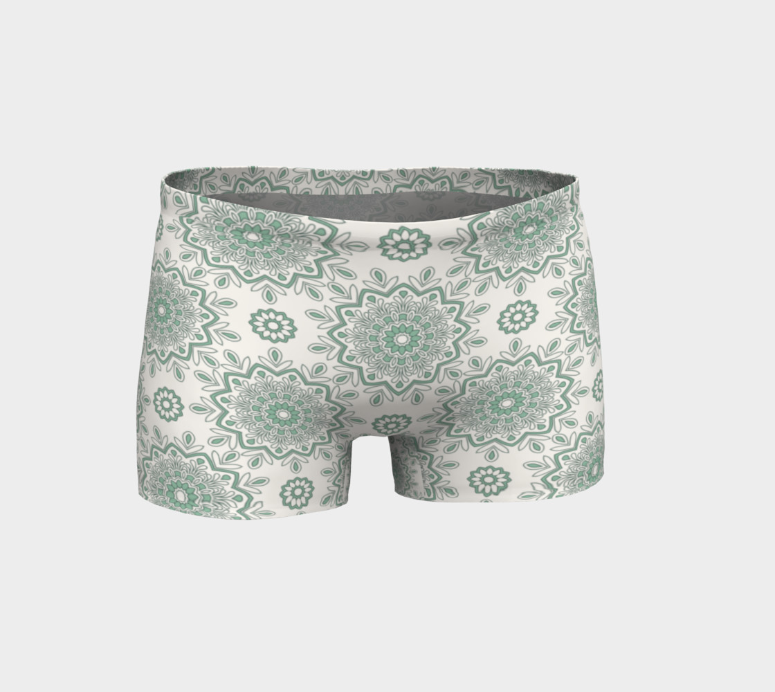 Mystic Mandala Green Shorts preview #1