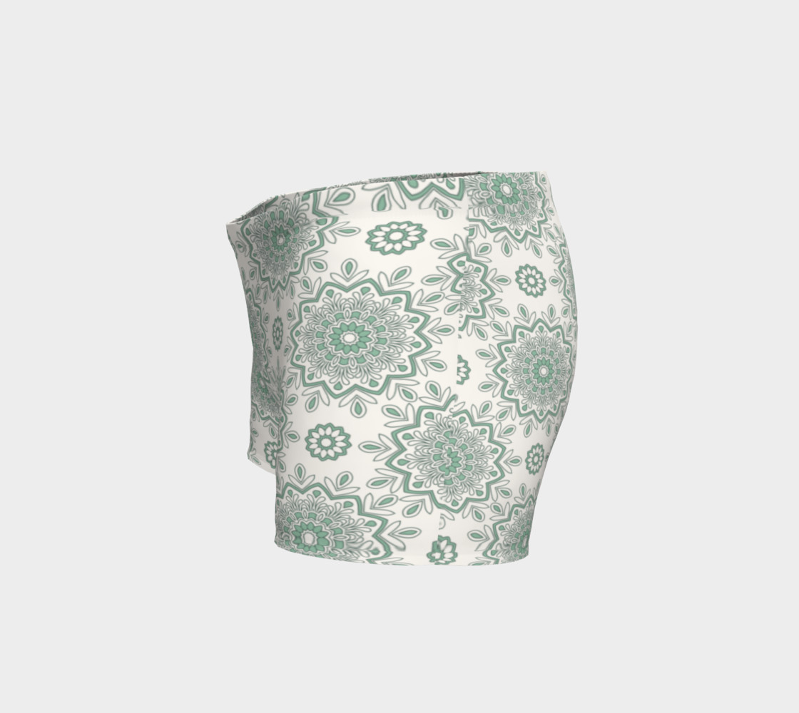 Mystic Mandala Green Shorts preview #2