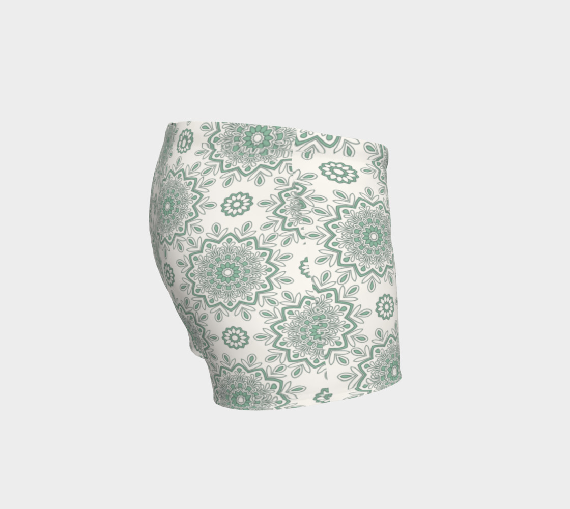 Mystic Mandala Green Shorts preview #3