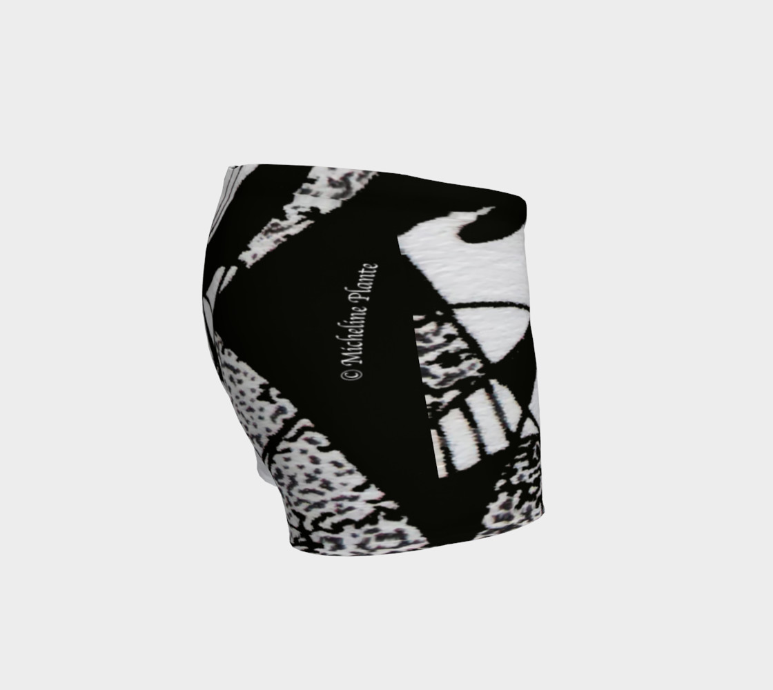 Aperçu de Shorts-Griffe Noir et blanc-micheline-plante #3